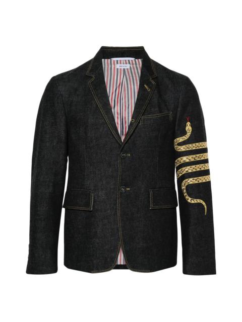 Thom Browne Lunar New Year Denim Sportcoat