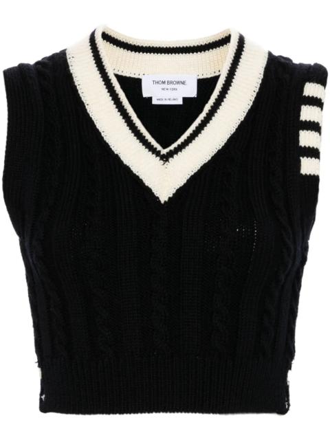 Thom Browne Women Canotta Con Dettaglio A 4 Righe