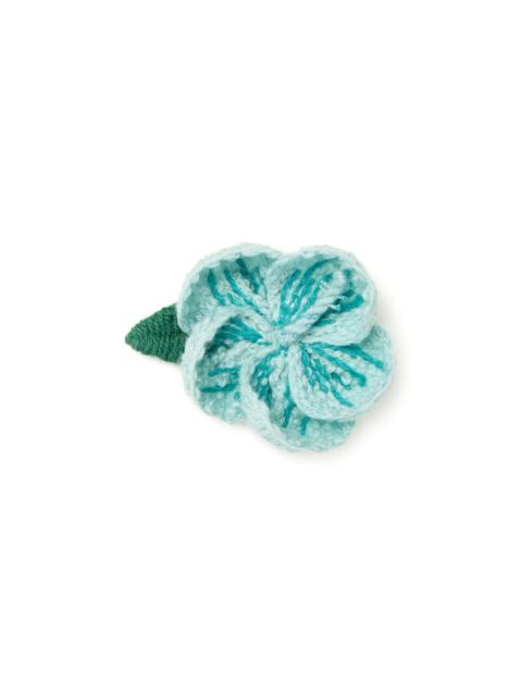 Alanui Hibiscus Embroidered Brooch