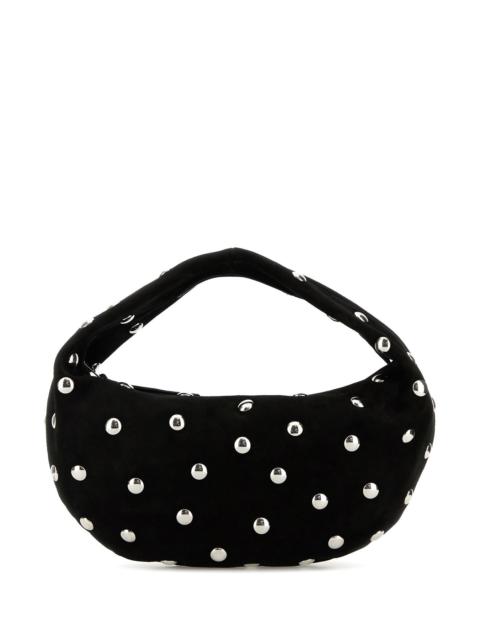 KHAITE Black suede medium Olivia shoulder bag