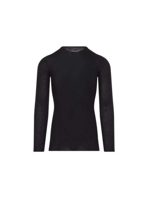Rick Owens RICK OWENS Ribbed Black Sweater New & Authentic (Men's size: