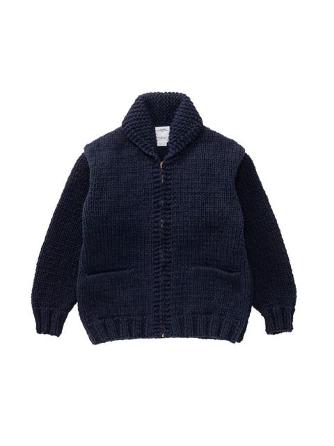visvim COWICHAN HAND KNIT NAVY