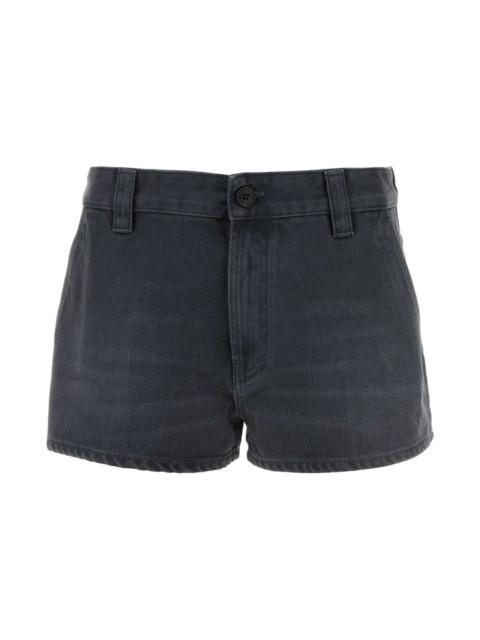 Dark Grey Drill Shorts