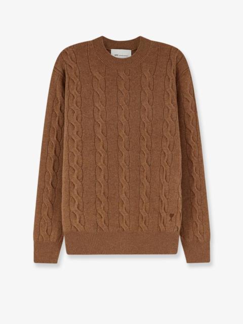 AMI Paris Ami Paris Men Braided Knit Wool Sweater
