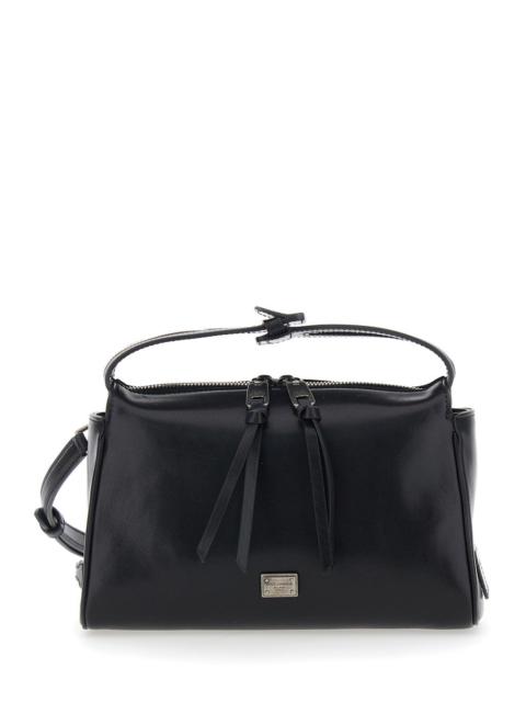 Dolce & Gabbana Dolce & Gabbana Men 'Vittoria' Black Mini Shoulder Bag With Adjustable And Removable Shoulder Strap 