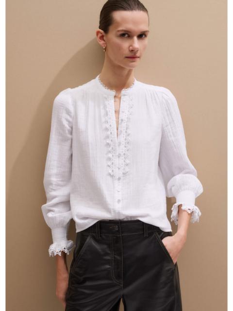 ME+EM Broderie Summer Blouse