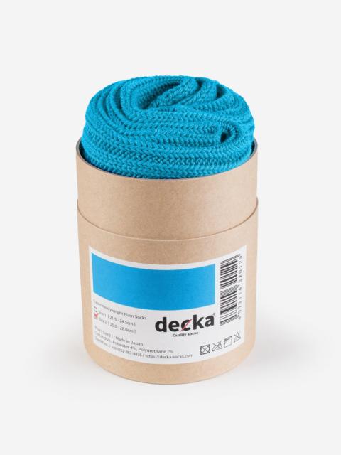 Iron Heart DEC-CAS-N-BLU Decka Cased Heavyweight Plain Socks - Neon Blue