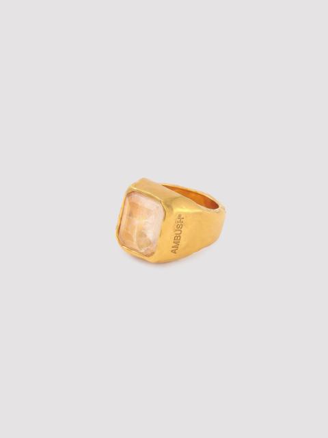 Ambush SQUARE CUT STONE RING