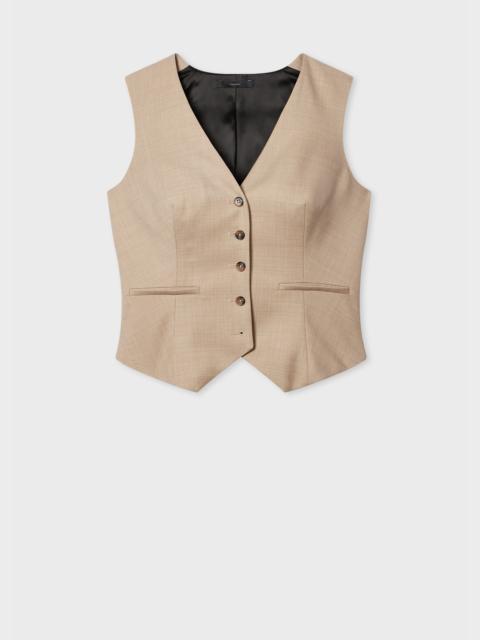 Paul Smith A Suit To Travel In - Women's Stone Wool Travel Waistcoat