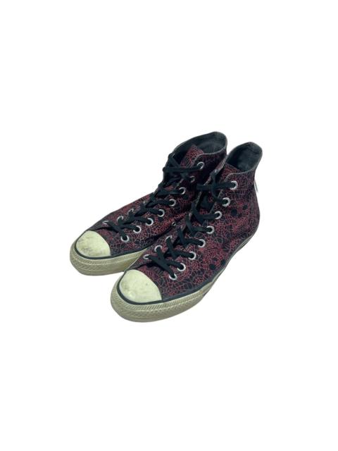 SS05 Number Nine Nightcrawler Spider Web Skull Hi Top Shoes