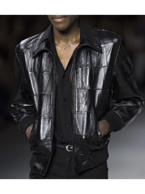 CELINE Celine Patchwork Leather Jacket in Medium