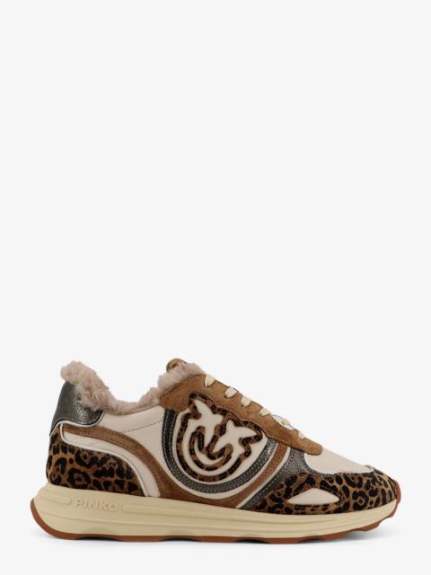 Pinko Zoe 01 Leather Low-Top Sneakers