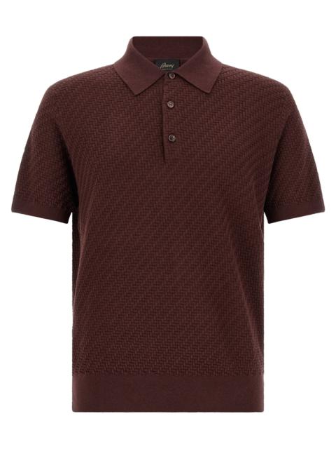 Brioni Brioni Men 'Trama' Weaving Polo