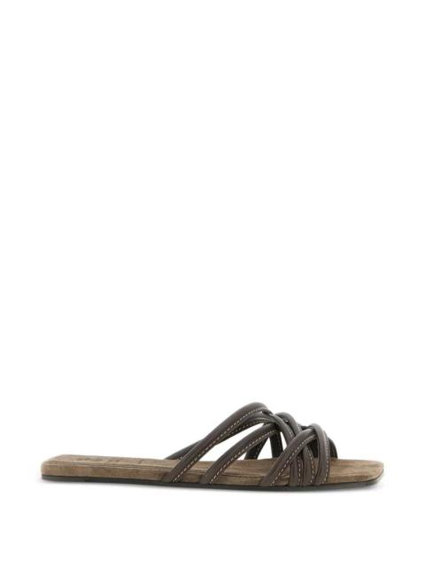 Brunello Cucinelli Brunello Cucinelli Women Sandals With Contrasting Stitching