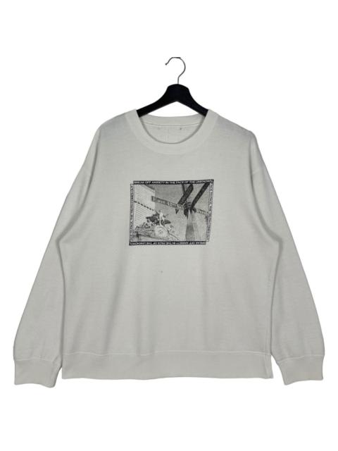 Other Designers Vintage Anxiety Quote Sweatshirt