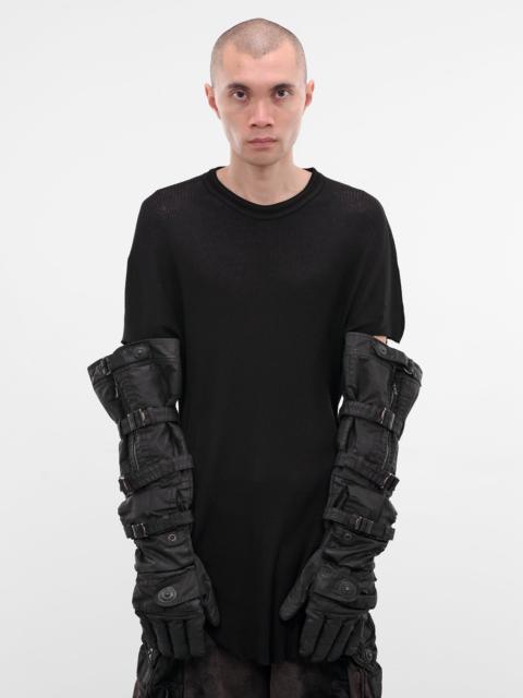 Julius Black Strap Wide Gloves