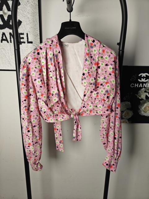 Miu Miu Miu Miu Floral Silk Blouse