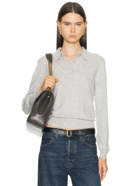 RENGGLI Cashmere Long Sleeve Polo