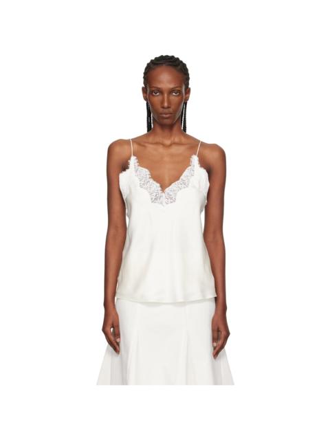 RÓHE Off-White Lace Silk Camisole