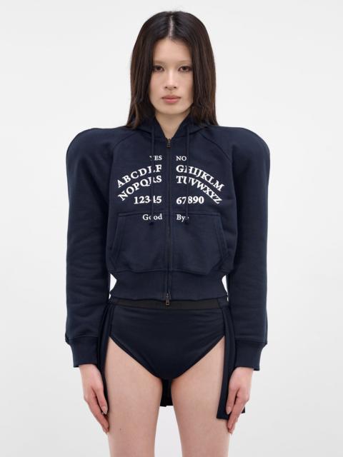 VETEMENTS Navy Ouija Round Shoulders Hoodie