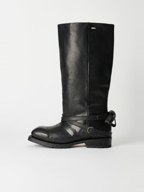 Our Legacy High Engine Boot Black Tensile Cattle Hide