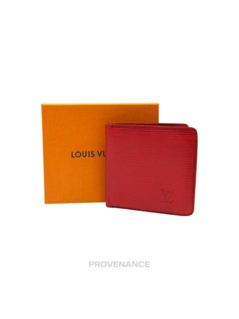 Louis Vuitton Louis Vuitton Marco Wallet in Red Epi Marco Malletier