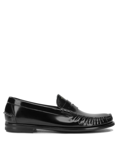 Prada Prada Brushed-leather Loafers Black Men