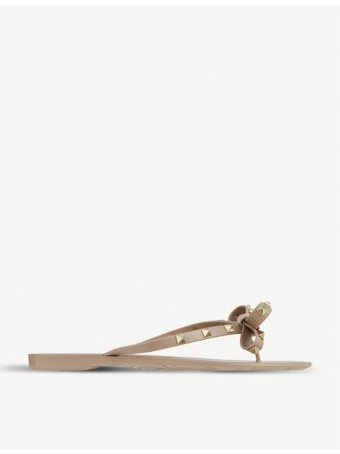 Valentino Rockstud-embellished flip-flops