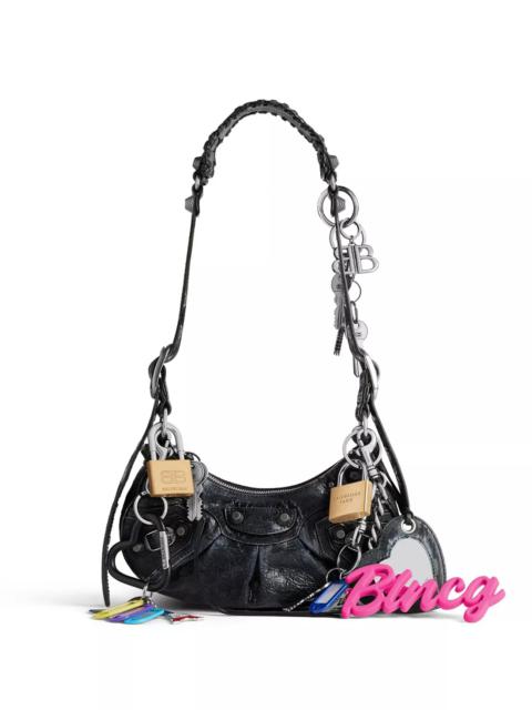 BALENCIAGA Le Cagole Shoulder Bag Used Effect with Charms