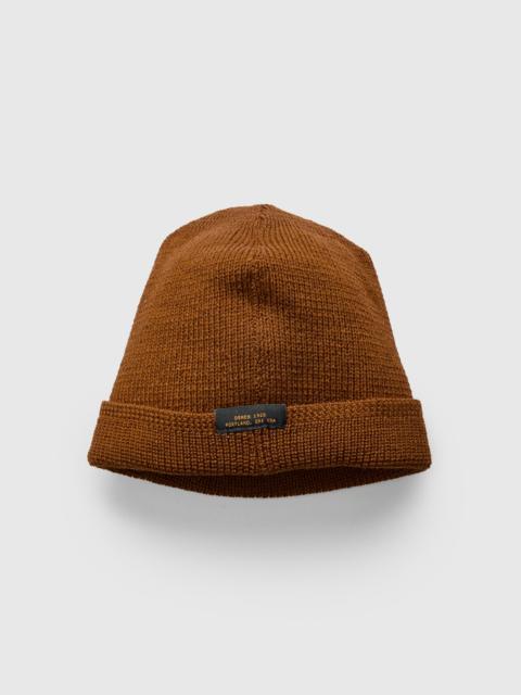 Dehen 1920 Wool Knit Watch Cap in Whiskey
