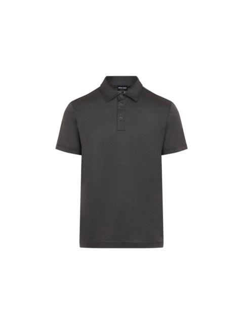 GIORGIO ARMANI Giorgio Armani Silk And Cotton Polo Men