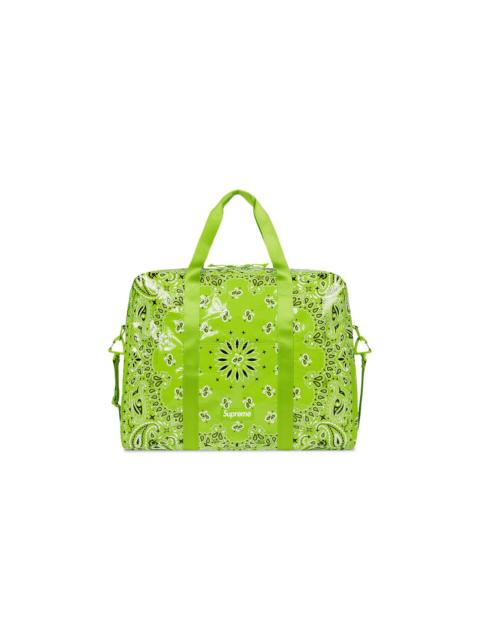 Supreme Supreme Bandana Tarp Large Duffle Bag 'Bright Green'