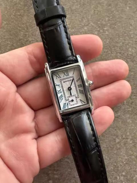 Other Designers Jewelry - RECTANGULR Watch - Roman Numeral Dial - Embossed Leather