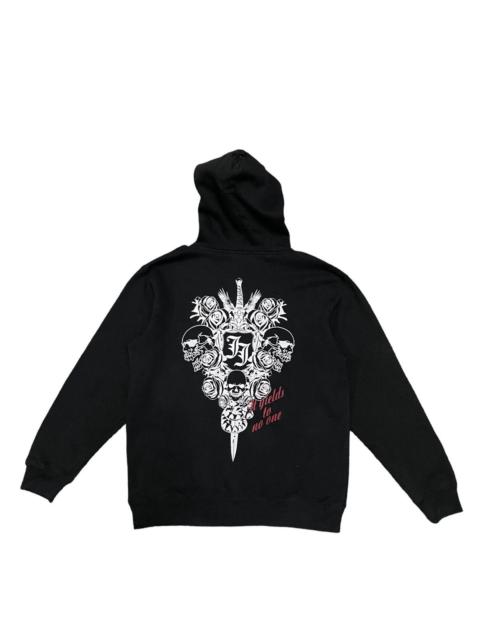 Other Designers Streetwear - Vintage Japan Bullet Noise Big Print Skull Punk Hoodie