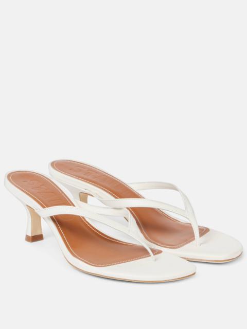 STAUD Freja leather thong sandals
