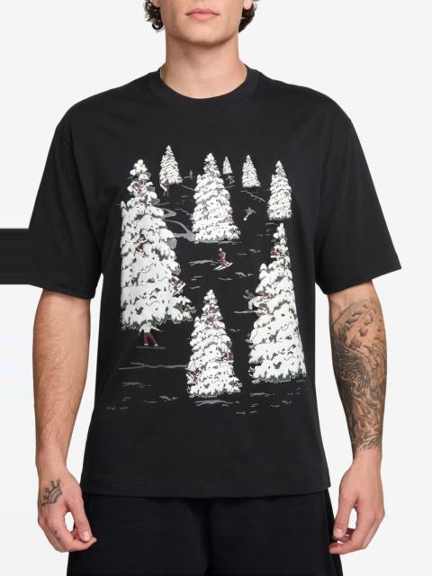 Jordan Jordan Holiday Cotton Graphic T-Shirt in Black/Redstone at Nordstrom