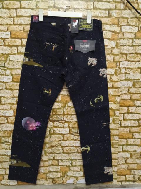 Other Designers LEVIS 501 BIG E STAR WARS ALLOVER PAINT DENIM (Z4)