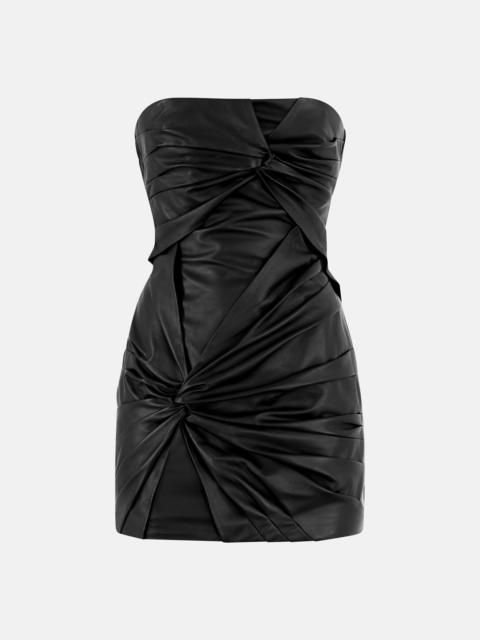 THE ATTICO BLACK MINI DRESS