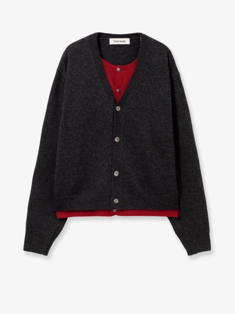Tonywack Tonywack Layered Wool Blend Cardigan