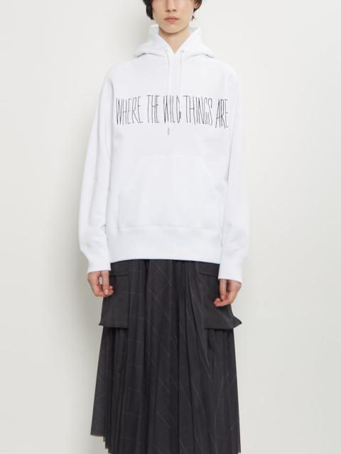 sacai Embroiedered Cotton Hoodie