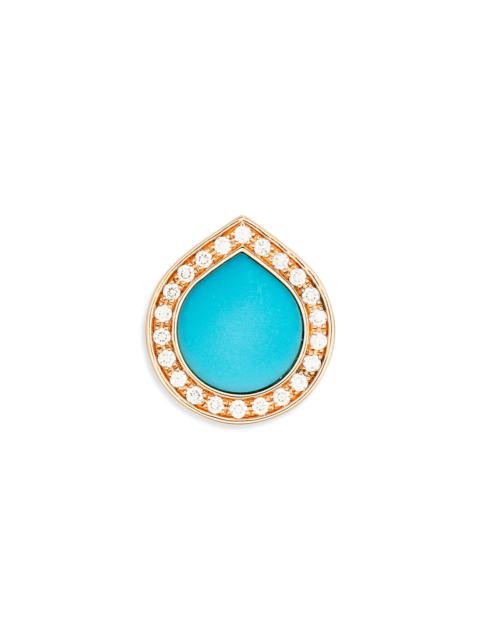 REPOSSI REPOSSI Antifer Turquoise & Diamond Pavé Stud Earring at Nordstrom