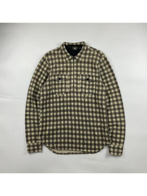 Ralph Lauren Ralph Lauren RRL Half Zip Checked Shirt
