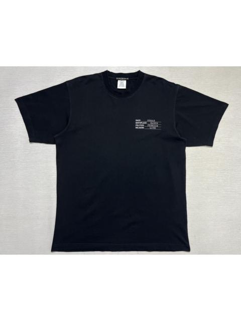 VETEMENTS Vetements- Limited Edition Human Identity T-Shirt