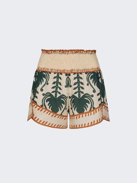 Johanna Ortiz Linka Short Ecru And Green