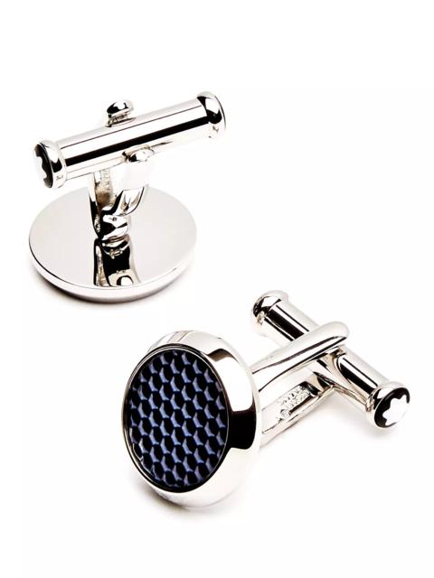 Montblanc Lacquer Inlay Round Cufflinks