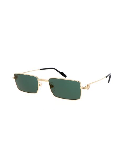 Cartier Cartier Green Rectangular Ladies Sunglasses CT0501S 007 54