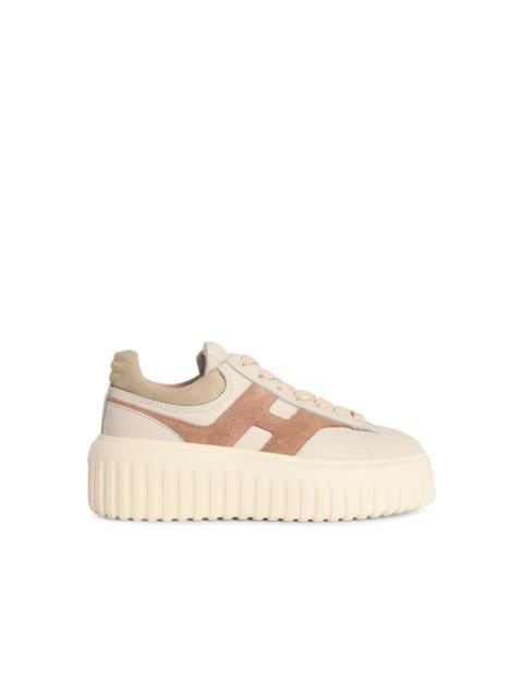 HOGAN Hogan 'H-STRIPES' Beige Leather Sneakers