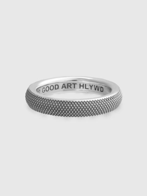 GOOD ART HLYWD Goosebumps Spacer Ring in Sterling Sliver