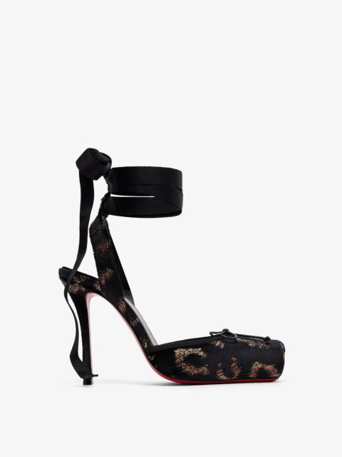 Christian Louboutin Cassia 100 velvet and lamé pumps