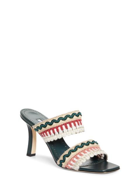 Manolo Blahnik Manolo Blahnik Mabecomu Slide Sandal in Ivory Multi at Nordstrom